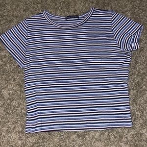 Brandy Melville striped baby tee